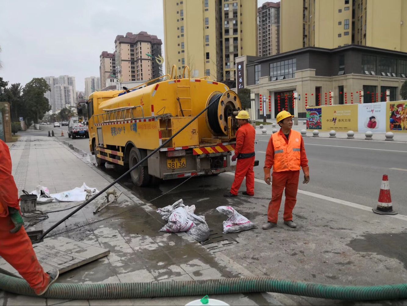 薛城排污管道清淤-管道清洗